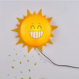 Ταπετσαρία Φωτιστικά τοίχου Flower Face DIY Fun Atmosphere Nightlight Παιδικό φωτιστικό κομοδίνου Διακόσμηση ήλιος