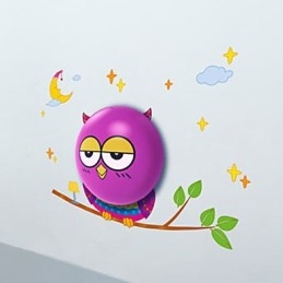 Φωτιστικό OWL Wall Sconces Bulb Contemporary Creative 3D χαρτί τοίχου Φωτιστικό τοίχου
