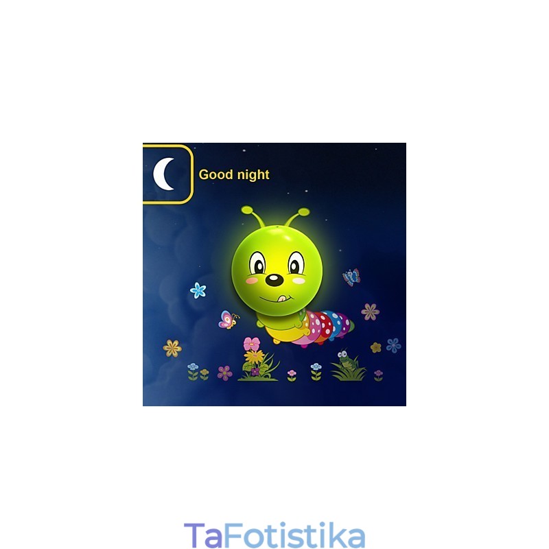 Το Caterpillar με πλαστικό φως ανθεκτικό σε υψηλές θερμοκρασίες και 10 C μπορεί να αφαιρέσει το δημιουργικό 3D επιτοίχιο φωτιστικό τοίχου