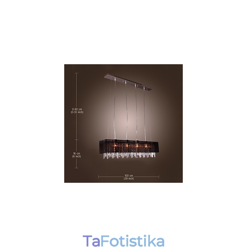 Μοντέρνο Contemporary Island Crystal Others Μεταλλικό κρεμαστό φως