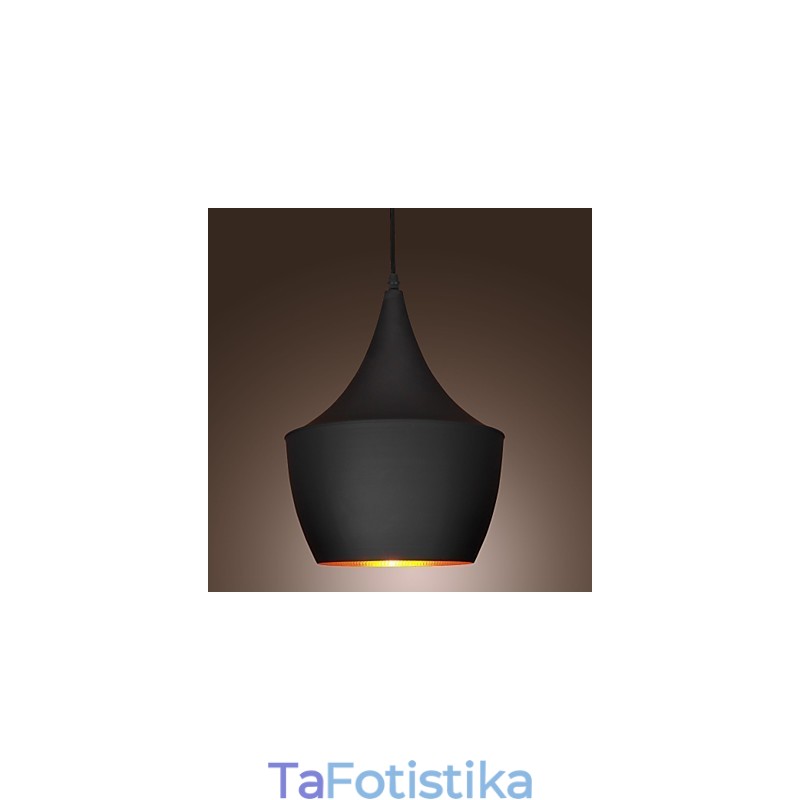 Κρεμαστό Φωτιστικό Ρετρό Vintage Tom Dixon Σχέδιο Μαύρο
