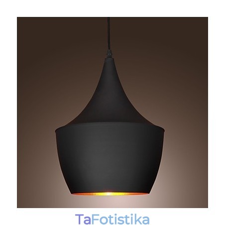 Κρεμαστό Φωτιστικό Ρετρό Vintage Tom Dixon Σχέδιο Μαύρο Κρεμαστό Φωτιστικό Ρετρό Vintage Tom Dixon Σχέδιο Μαύρο