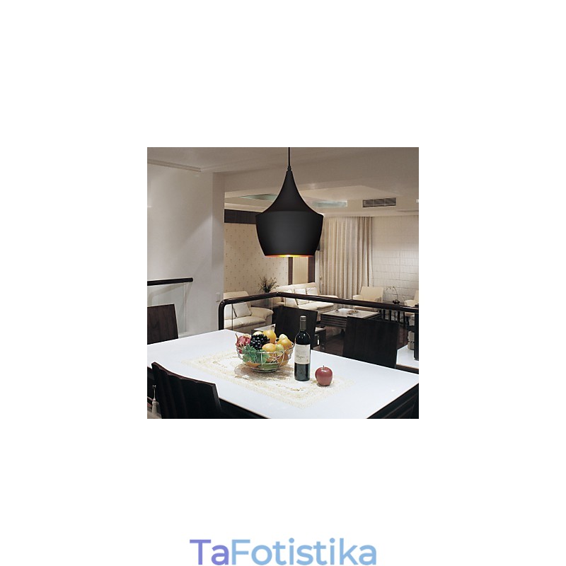 Κρεμαστό Φωτιστικό Ρετρό Vintage Tom Dixon Σχέδιο Μαύρο