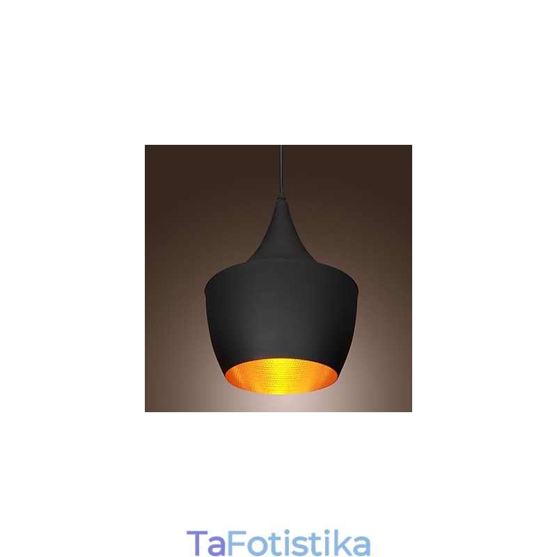 Κρεμαστό Φωτιστικό Ρετρό Vintage Tom Dixon Σχέδιο Μαύρο