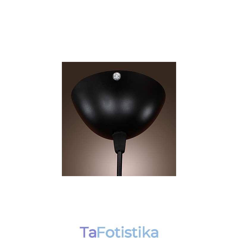 Κρεμαστό Φωτιστικό Ρετρό Vintage Tom Dixon Σχέδιο Μαύρο