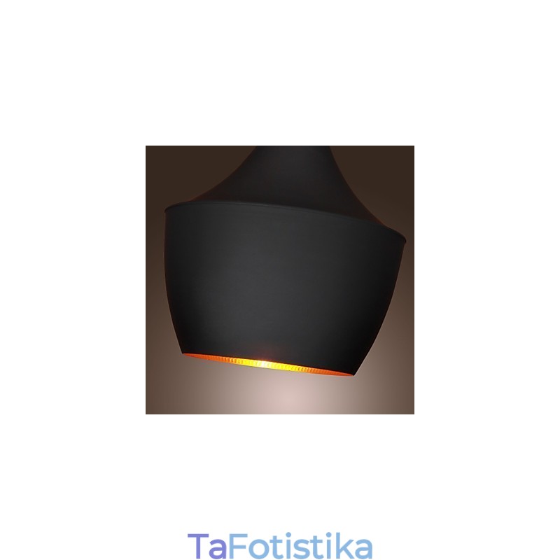 Κρεμαστό Φωτιστικό Ρετρό Vintage Tom Dixon Σχέδιο Μαύρο