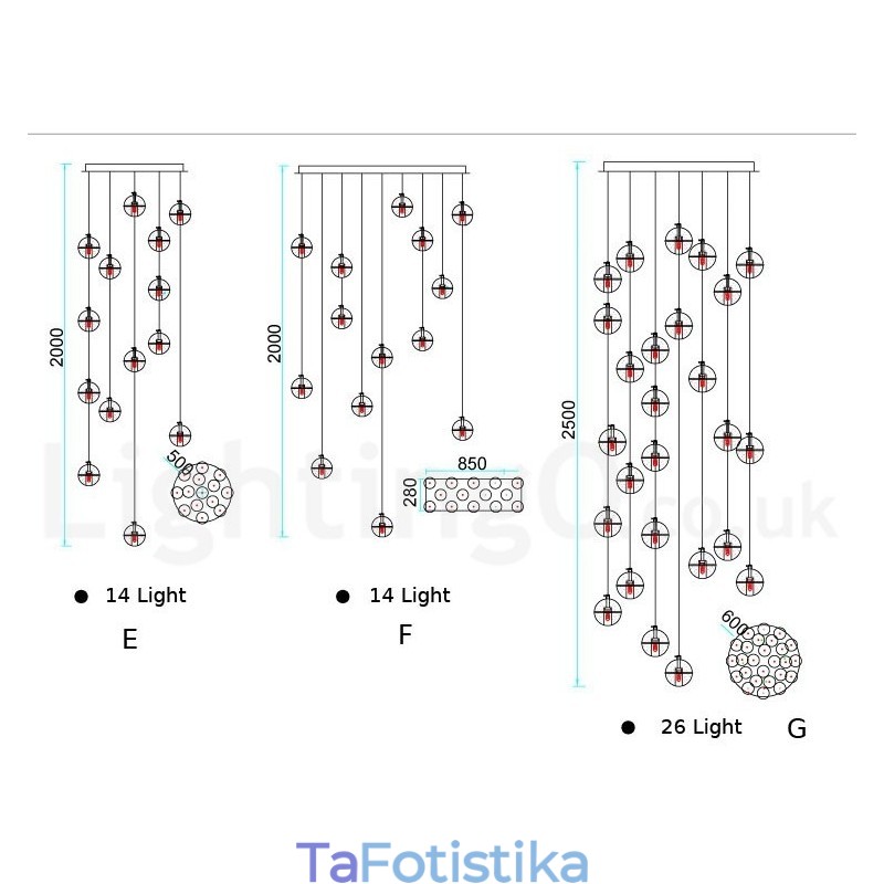 Creative Engineering Stage Meteorer Crystal Ball κρεμαστό φως