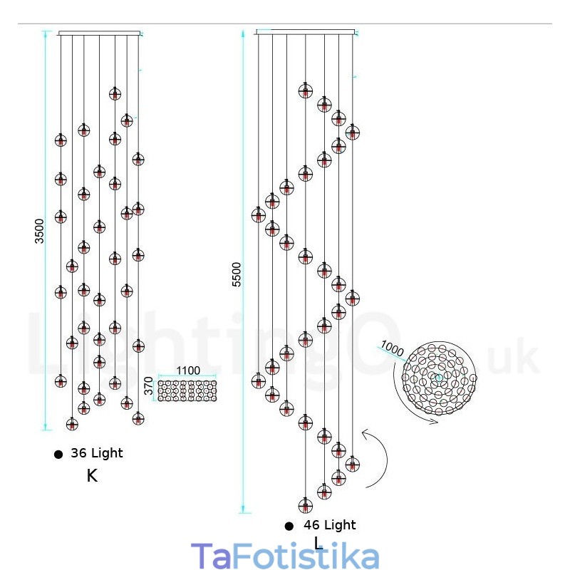 Creative Engineering Stage Meteorer Crystal Ball κρεμαστό φως