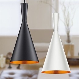 Κρεμαστό φωτιστικό Retro Vintage Tom Dixon Design Μαύρο Λευκό C Τύπου Κρεμαστά φωτιστικά Cafe