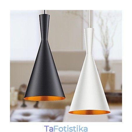 Κρεμαστό φωτιστικό Retro Vintage Tom Dixon Design Μαύρο Λευκό C Τύπου Κρεμαστά φωτιστικά Cafe Κρεμαστό φωτιστικό Retro Vintage Tom Dixon Design Μαύρο Λευκό C Τύπου Κρεμαστά φωτιστικά Cafe