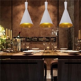 Κρεμαστό φωτιστικό Retro Vintage Tom Dixon Design Μαύρο Λευκό C Τύπου Κρεμαστά φωτιστικά Cafe