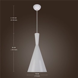 Κρεμαστό φωτιστικό Retro Vintage Tom Dixon Design Μαύρο Λευκό C Τύπου Κρεμαστά φωτιστικά Cafe