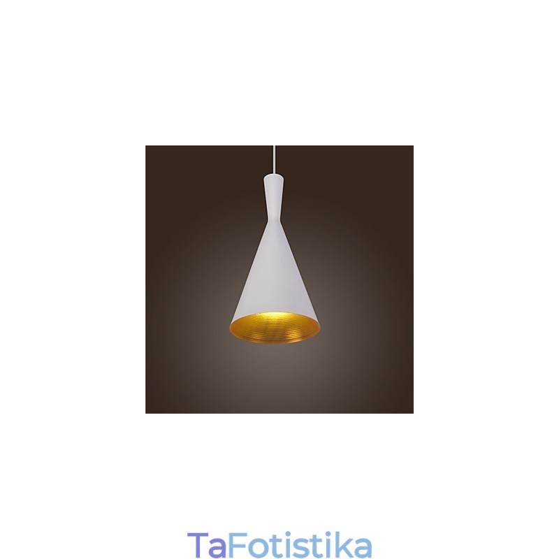 Κρεμαστό φωτιστικό Retro Vintage Tom Dixon Design Μαύρο Λευκό C Τύπου Κρεμαστά φωτιστικά Cafe