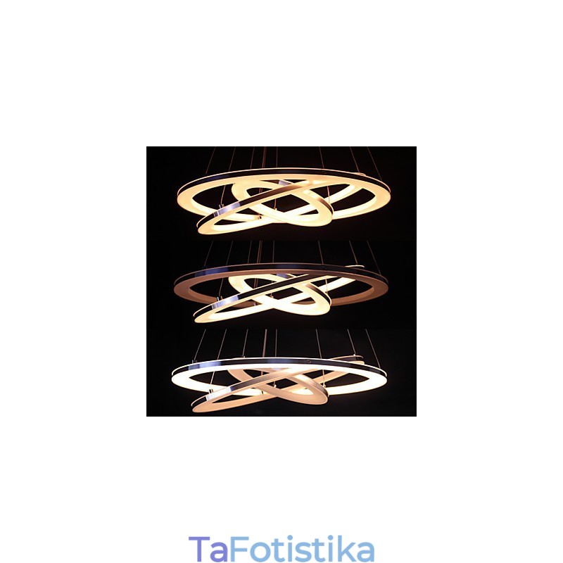 Μοντέρνο Κρεμαστό Φωτιστικό 3 Δαχτυλιδιών Κρεμαστό Φωτιστικό Ακρυλικό