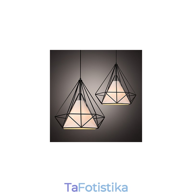 Loft Industrial Wind Restoring Ancient Ways Λάμπες από σφυρήλατο σίδερο Φανάρια Birdcage Πολυέλαιος