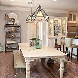 Loft Industrial Wind Restoring Ancient Ways Λάμπες από σφυρήλατο σίδερο Φανάρια Birdcage Πολυέλαιος