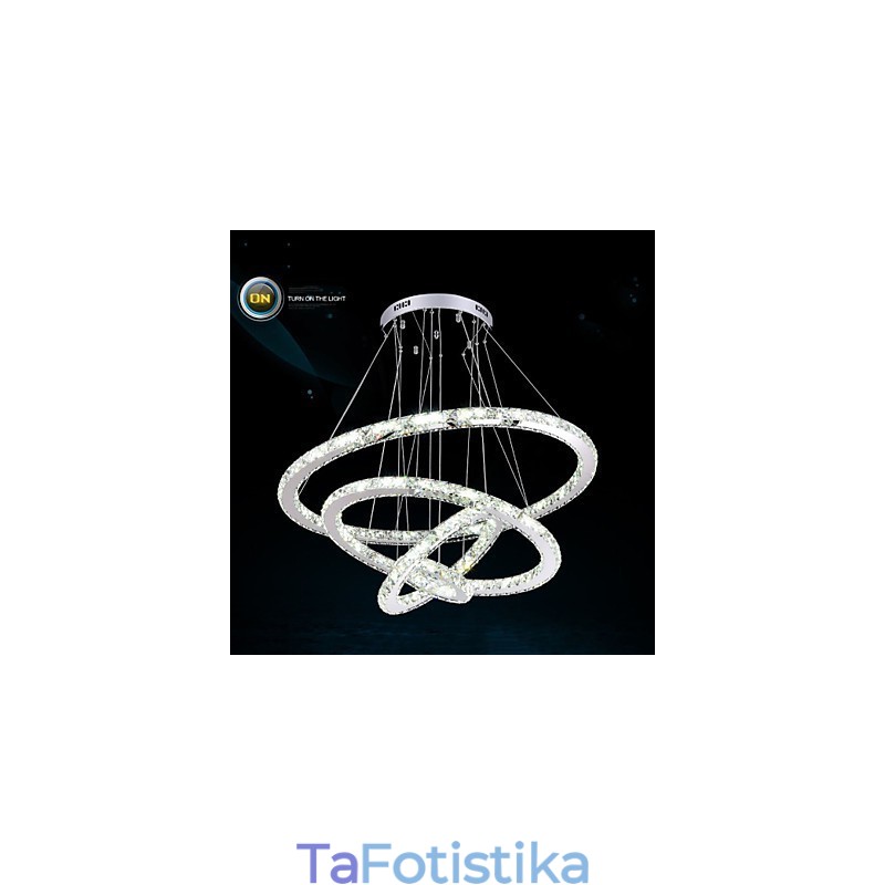 Μοντέρνο κρεμαστό φως Clear Crystal φωτιστικό πολυελαίου οροφής με D100CM+D80CM+D60CM+D40CM