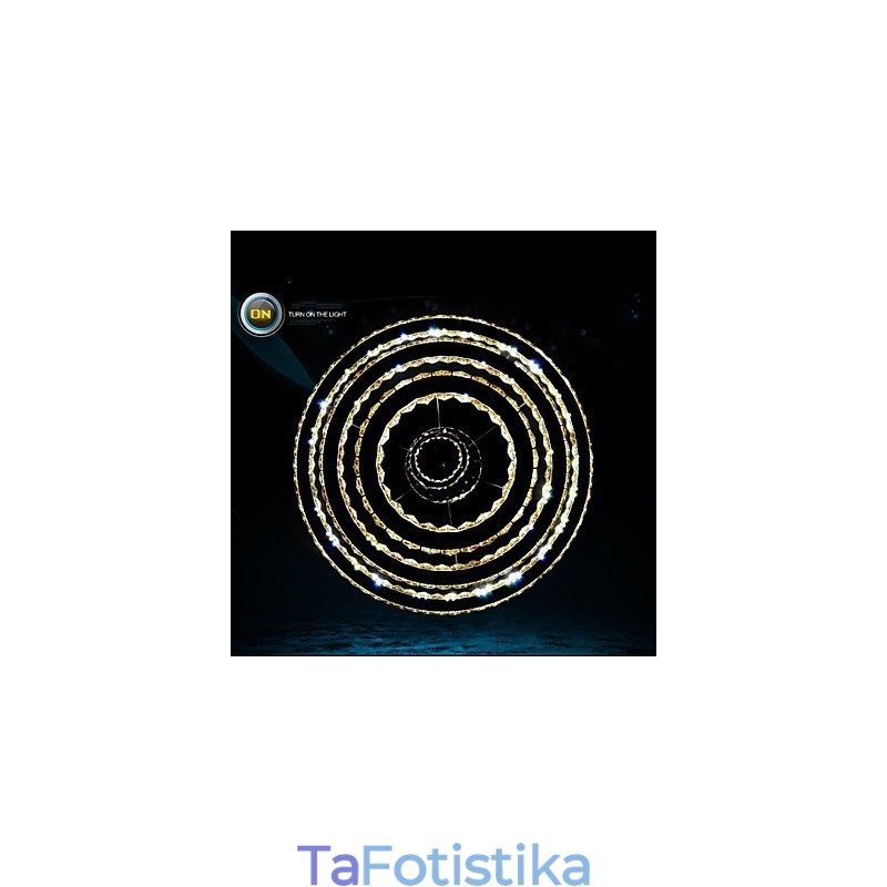 Μοντέρνο κρεμαστό φως Clear Crystal φωτιστικό πολυελαίου οροφής με D100CM+D80CM+D60CM+D40CM