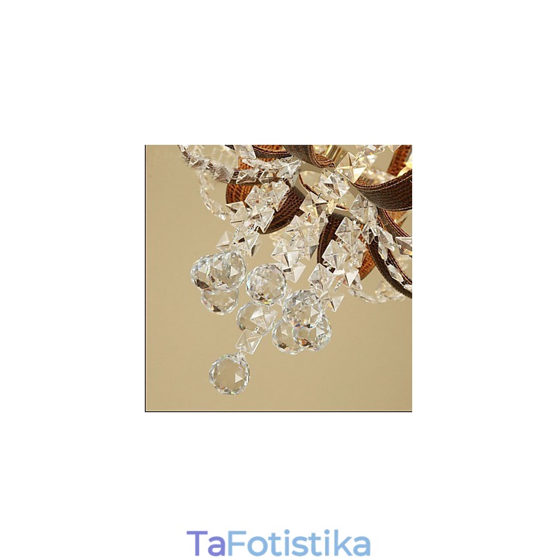 Post Modern Luxury Leather Crystal Creative Πολυέλαιος Lron