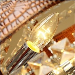 Post Modern Luxury Leather Crystal Creative Πολυέλαιος Lron