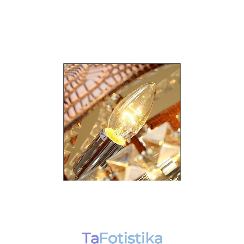 Post Modern Luxury Leather Crystal Creative Πολυέλαιος Lron