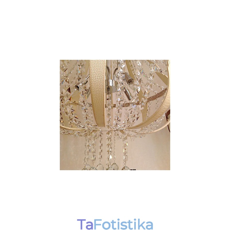 Post Modern Luxury Leather Crystal Creative Πολυέλαιος Lron