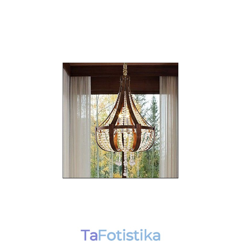 Post Modern Luxury Leather Crystal Creative Πολυέλαιος Lron