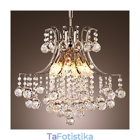 Κρεμαστό Φωτιστικό Luxury Modern Crystal Living 6 Φωτιστικά Κρεμαστό Φωτιστικό Luxury Modern Crystal Living 6 Φωτιστικά