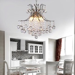 Κρεμαστό Φωτιστικό Luxury Modern Crystal Living 6 Φωτιστικά