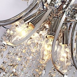 Κρεμαστό Φωτιστικό Luxury Modern Crystal Living 6 Φωτιστικά