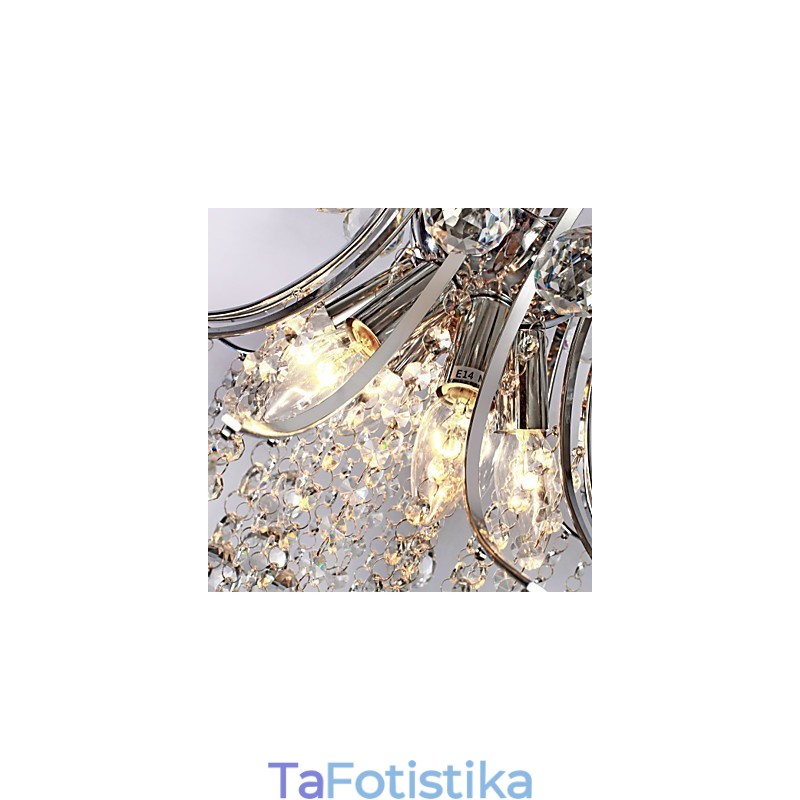 Κρεμαστό Φωτιστικό Luxury Modern Crystal Living 6 Φωτιστικά