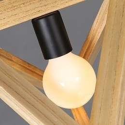 Creative Country European Style Restoring Ancient Ways Triangular Wood Box Droplight