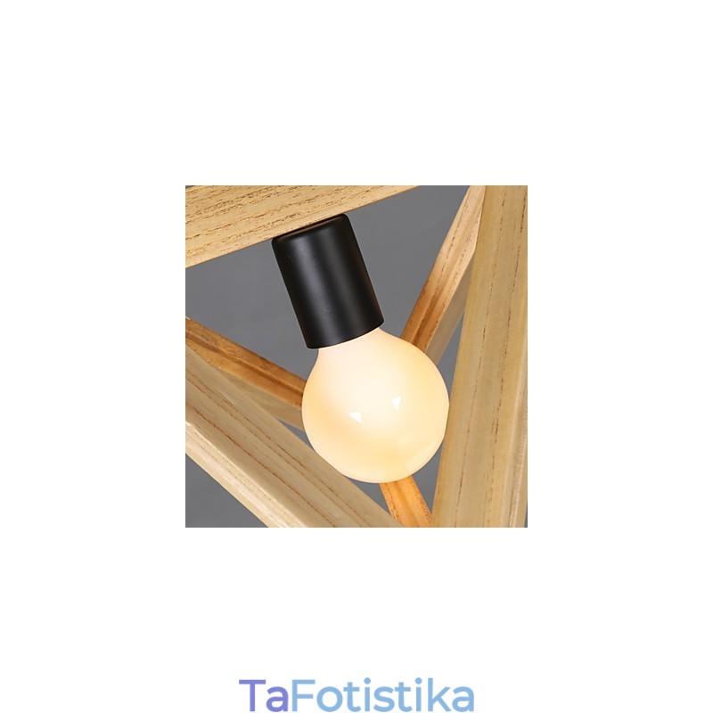 Creative Country European Style Restoring Ancient Ways Triangular Wood Box Droplight