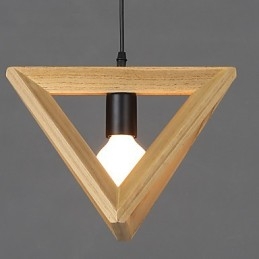 Creative Country European Style Restoring Ancient Ways Triangular Wood Box Droplight
