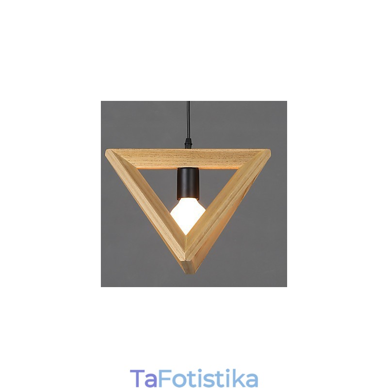 Creative Country European Style Restoring Ancient Ways Triangular Wood Box Droplight