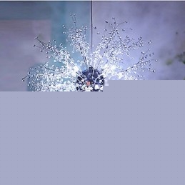 Φωτιστικό κρεμαστό μεταλλικό πολυέλαιο Globe Crystal Chrome