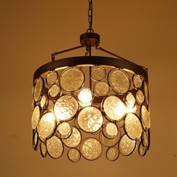 Πολυέλαιος Vintage Iron Glass