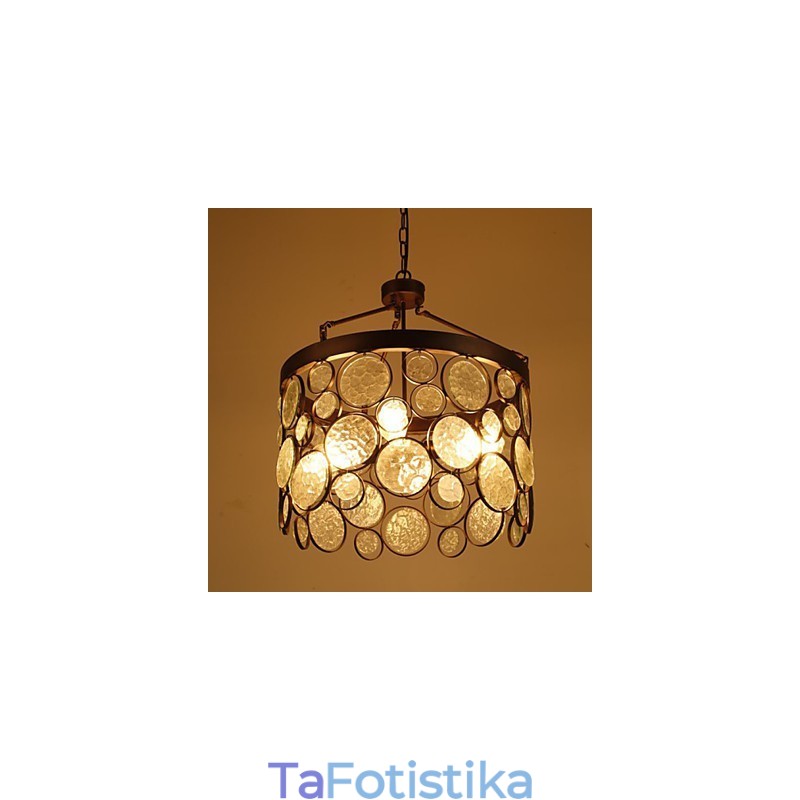 Πολυέλαιος Vintage Iron Glass
