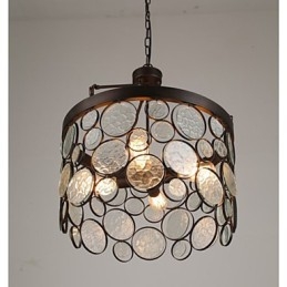 Πολυέλαιος Vintage Iron Glass