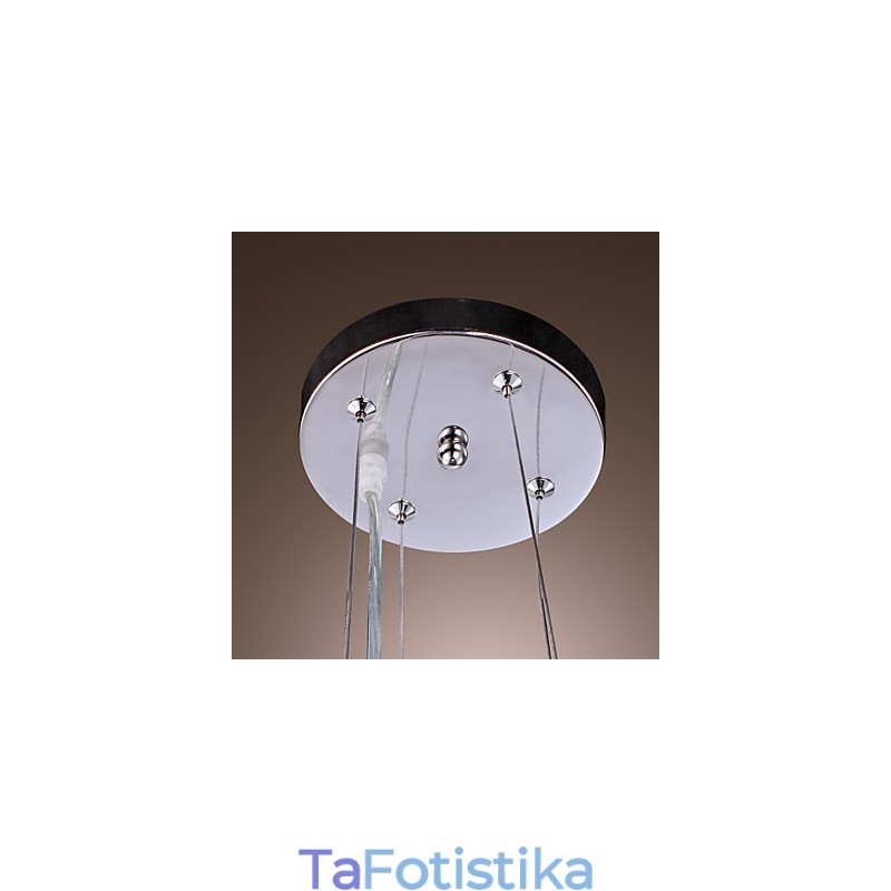Μοντέρνο μοντέρνο κρεμαστό φωτιστικό κρυστάλλου τυμπάνου ηλεκτρολυμένο μεταλλικό κρεμαστό φως