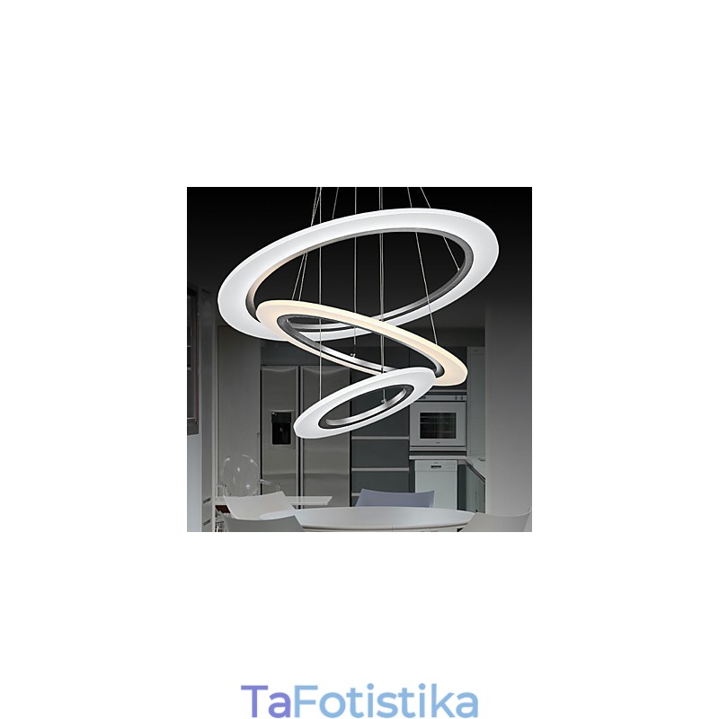 Ακρυλικό Κρεμαστό Φωτιστικό Πολυέλαιος Φωτισμός Οροφής με Σχήμα DIY