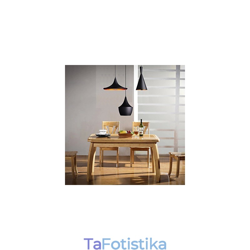 Βελτιωμένο Κρεμαστό Φωτιστικό σε Μαύρο