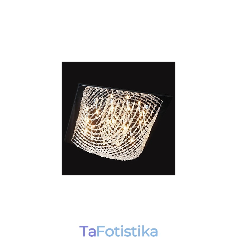 Παραδοσιακός Κλασικός Μεταλλικός Πολυέλαιος Κρυστάλλινο Χρώμιο