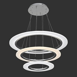 3 Δαχτυλίδι DIY σχήμα ακρυλικό κρεμαστό φωτιστικό οροφής Φωτιστικά πολυελαίου με