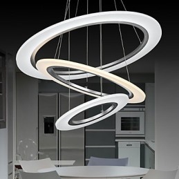 3 Δαχτυλίδι DIY σχήμα ακρυλικό κρεμαστό φωτιστικό οροφής Φωτιστικά πολυελαίου με