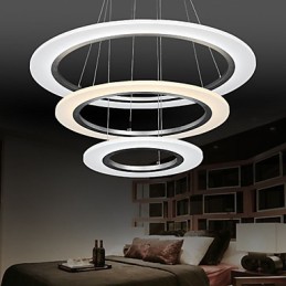 3 Δαχτυλίδι DIY σχήμα ακρυλικό κρεμαστό φωτιστικό οροφής Φωτιστικά πολυελαίου με