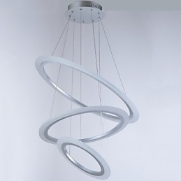 3 δαχτυλιδιών DIY σχήμα ακρυλικό κρεμαστό φωτιστικό οροφής φωτιστικό πολυέλαιος