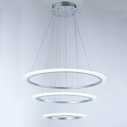 3 δαχτυλιδιών DIY σχήμα ακρυλικό κρεμαστό φωτιστικό οροφής φωτιστικό πολυέλαιος