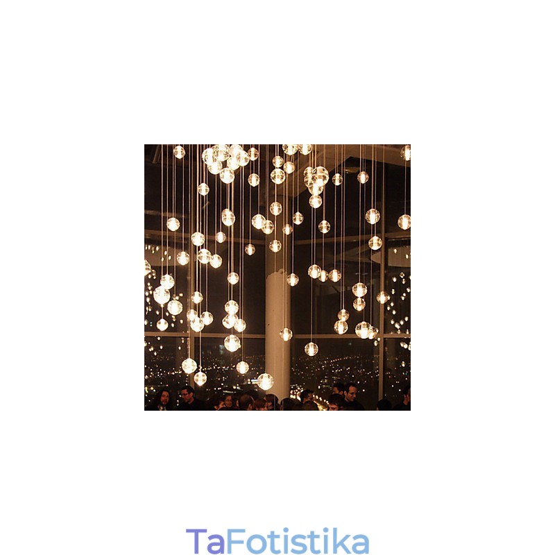 All Over The Sky Star Bocci Droplight Aurora Borealis Μοντέρνο Γυάλινο Κρυστάλλινο Φωτιστικό