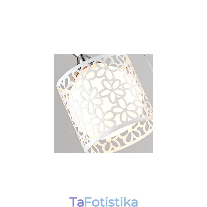 Σύγχρονη και συμβατή λυχνία τριών δημιουργικών κρυστάλλων από σφυρήλατο σίδερο